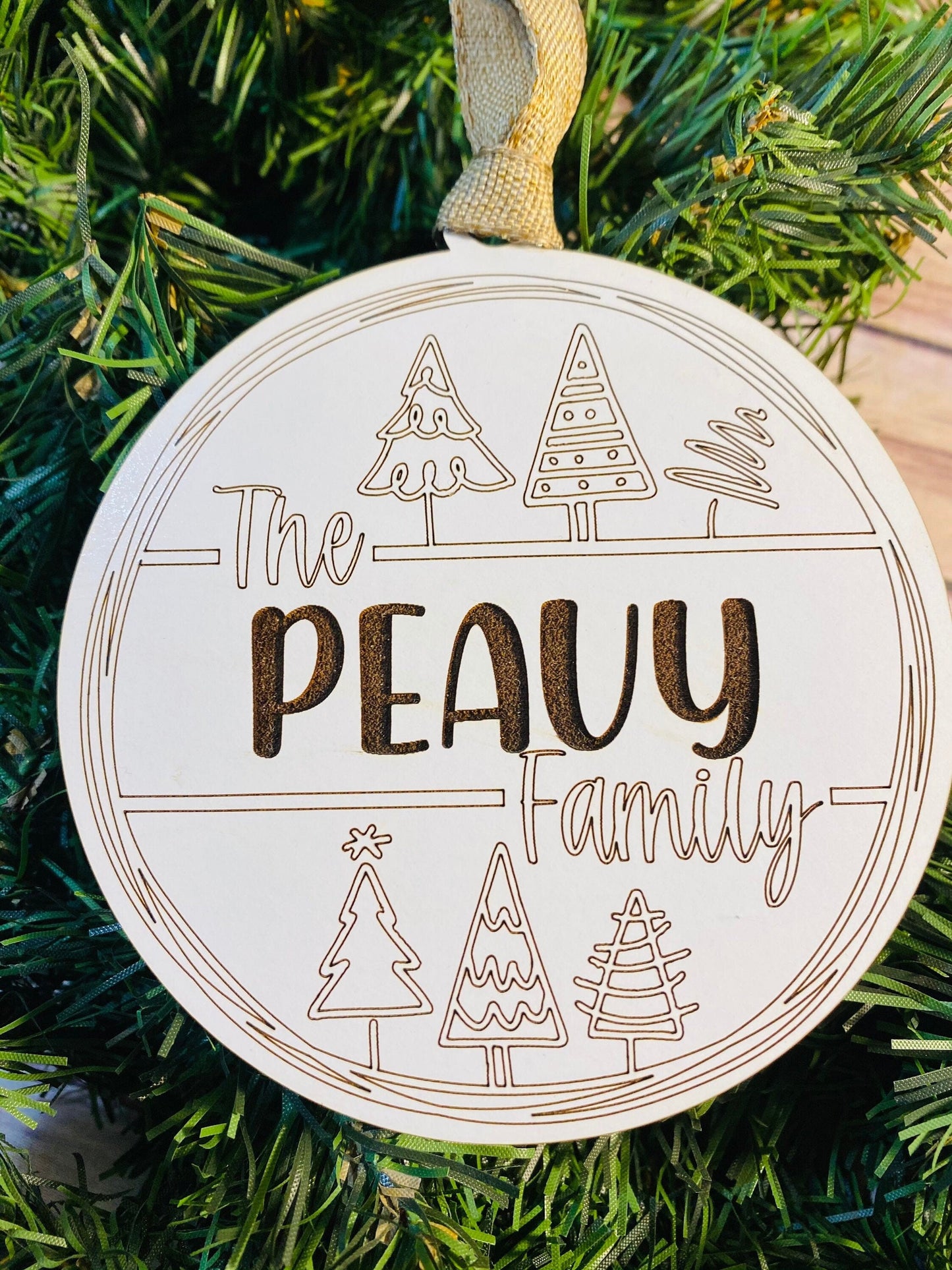 Personalized Christmas Ornament | Christmas Trees | Family Ornament