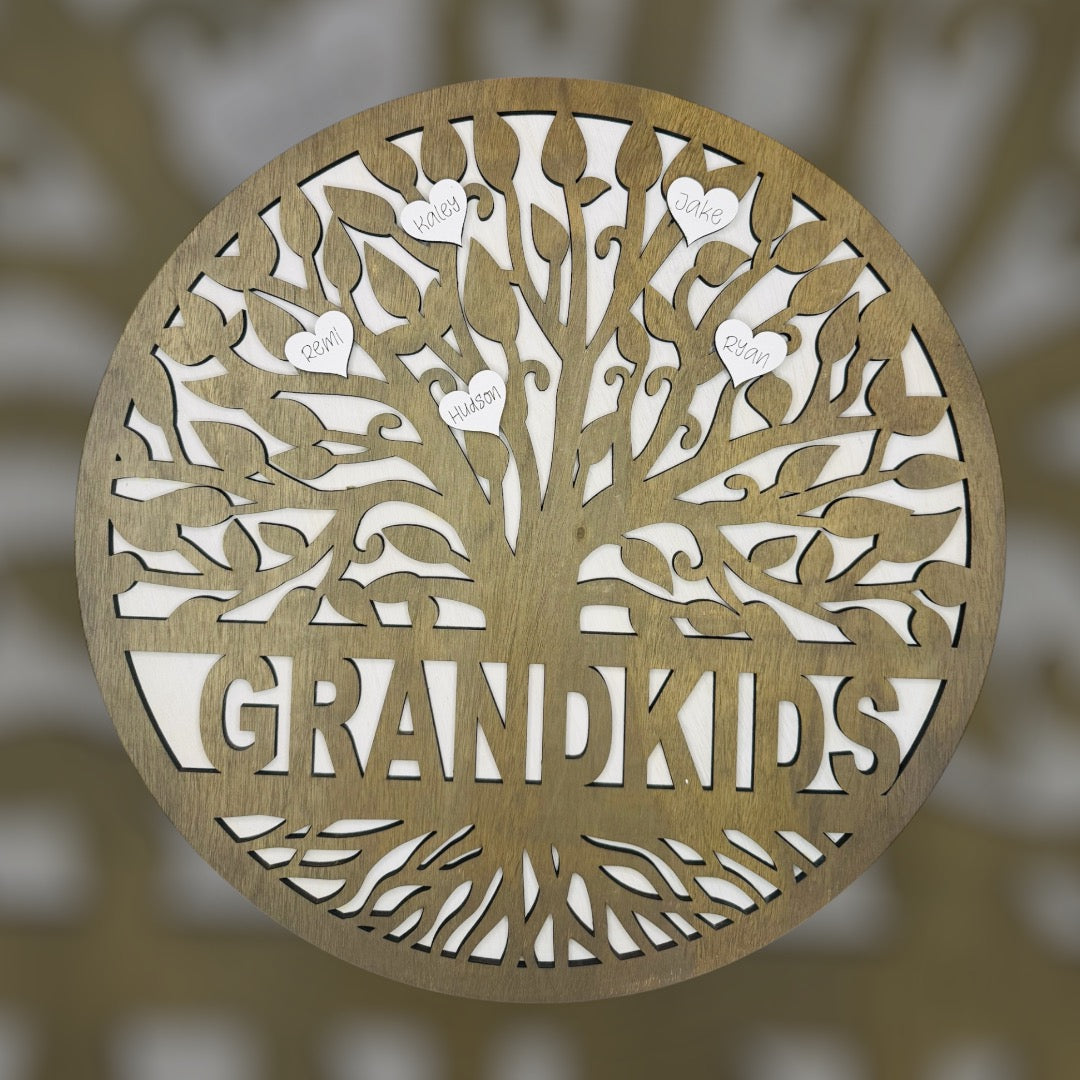 Grandkids Sign custom