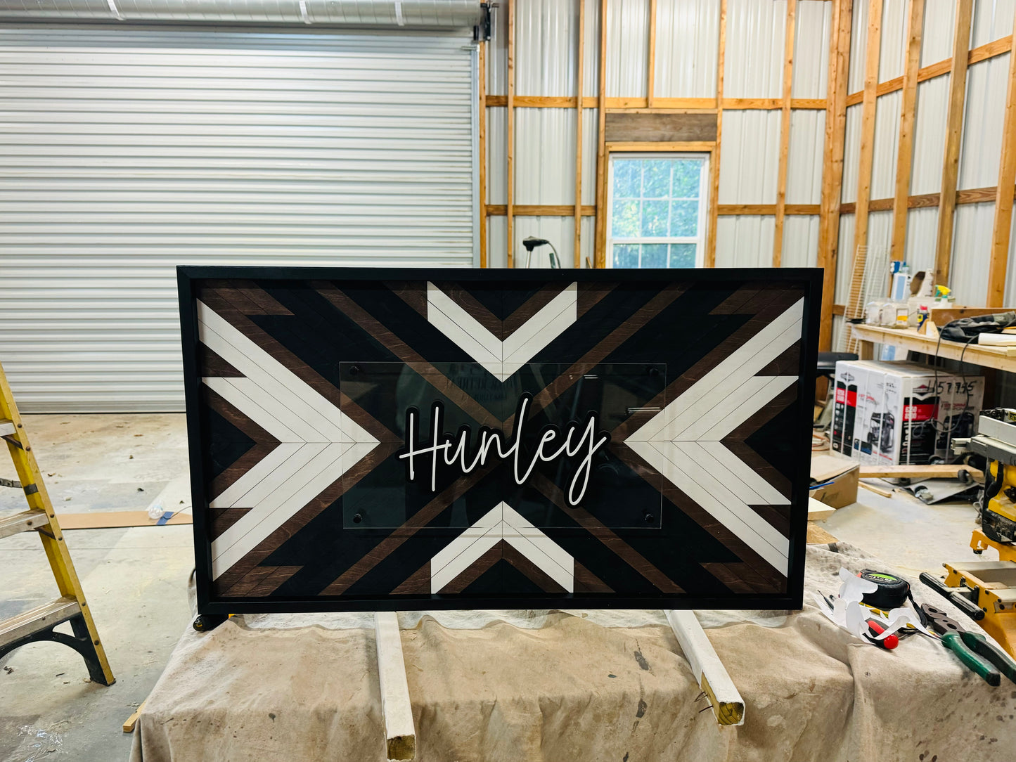 Quilt Block Personalized Name Sign