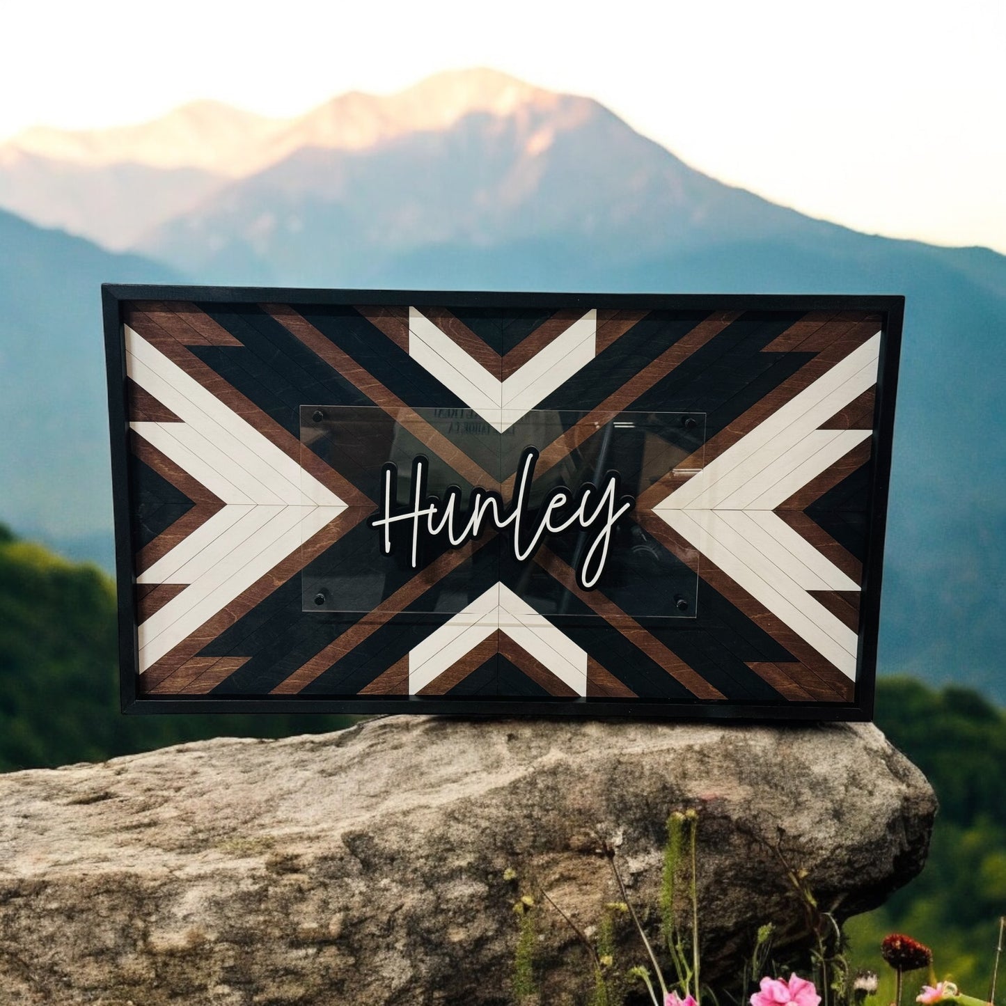 Quilt Block Personalized Name Sign