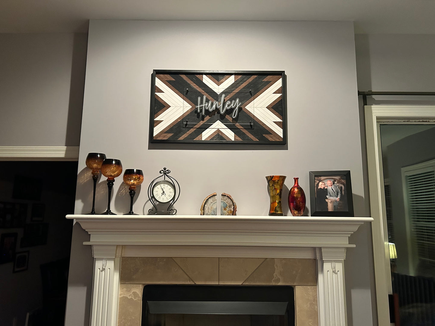Quilt Block Personalized Name Sign