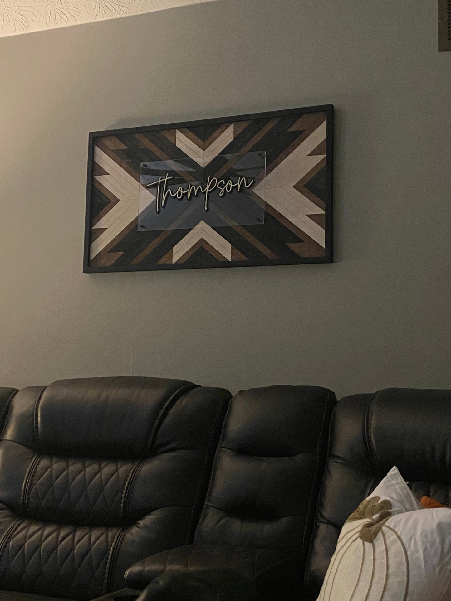 Quilt Block Personalized Name Sign
