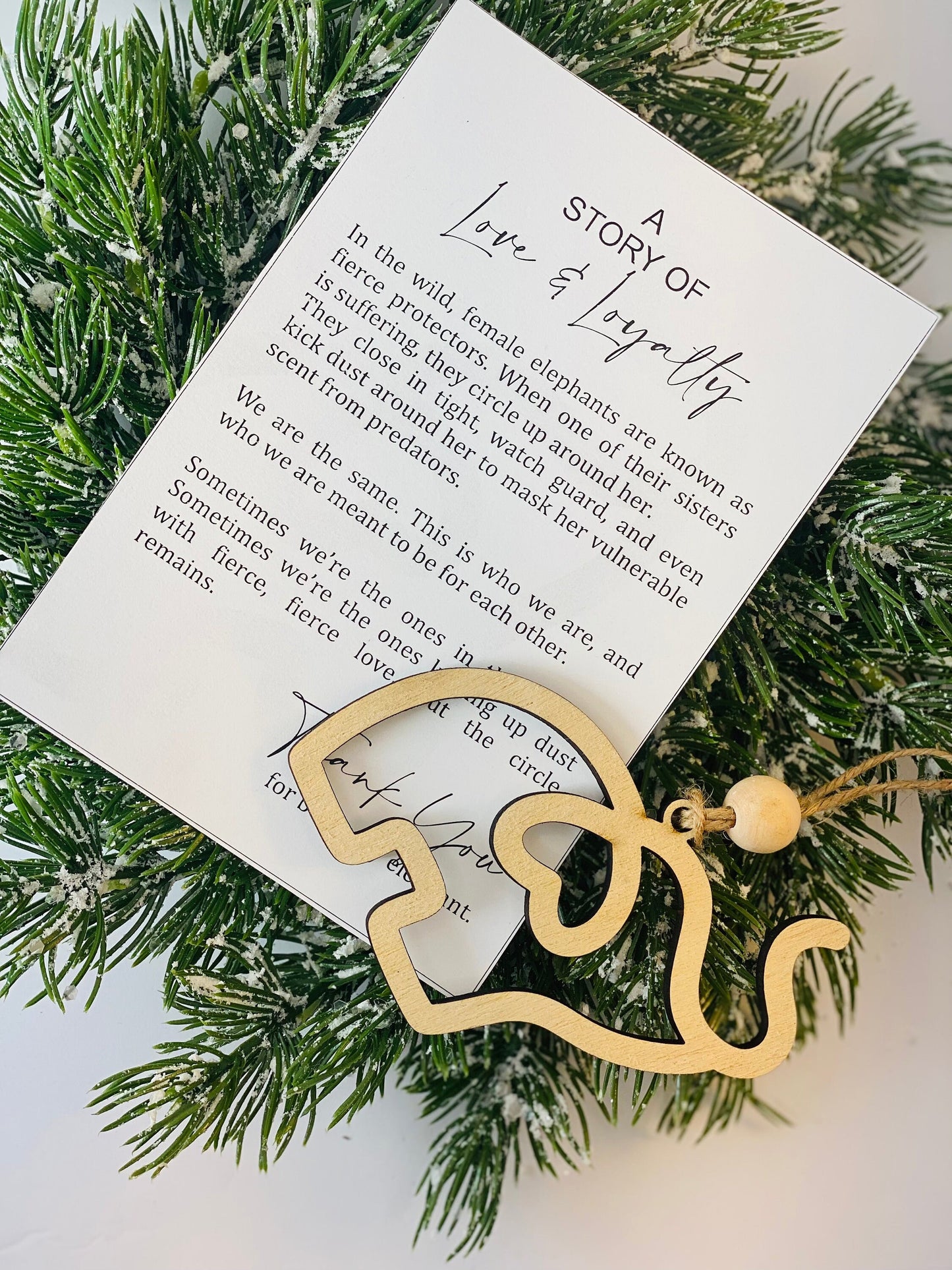 Elephant Friendship Ornament