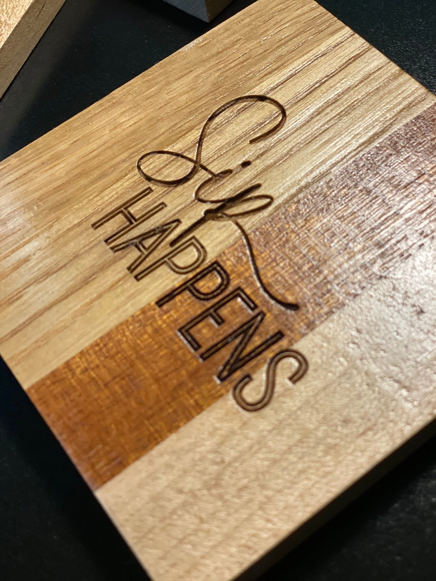 Wood Coasters set of 4