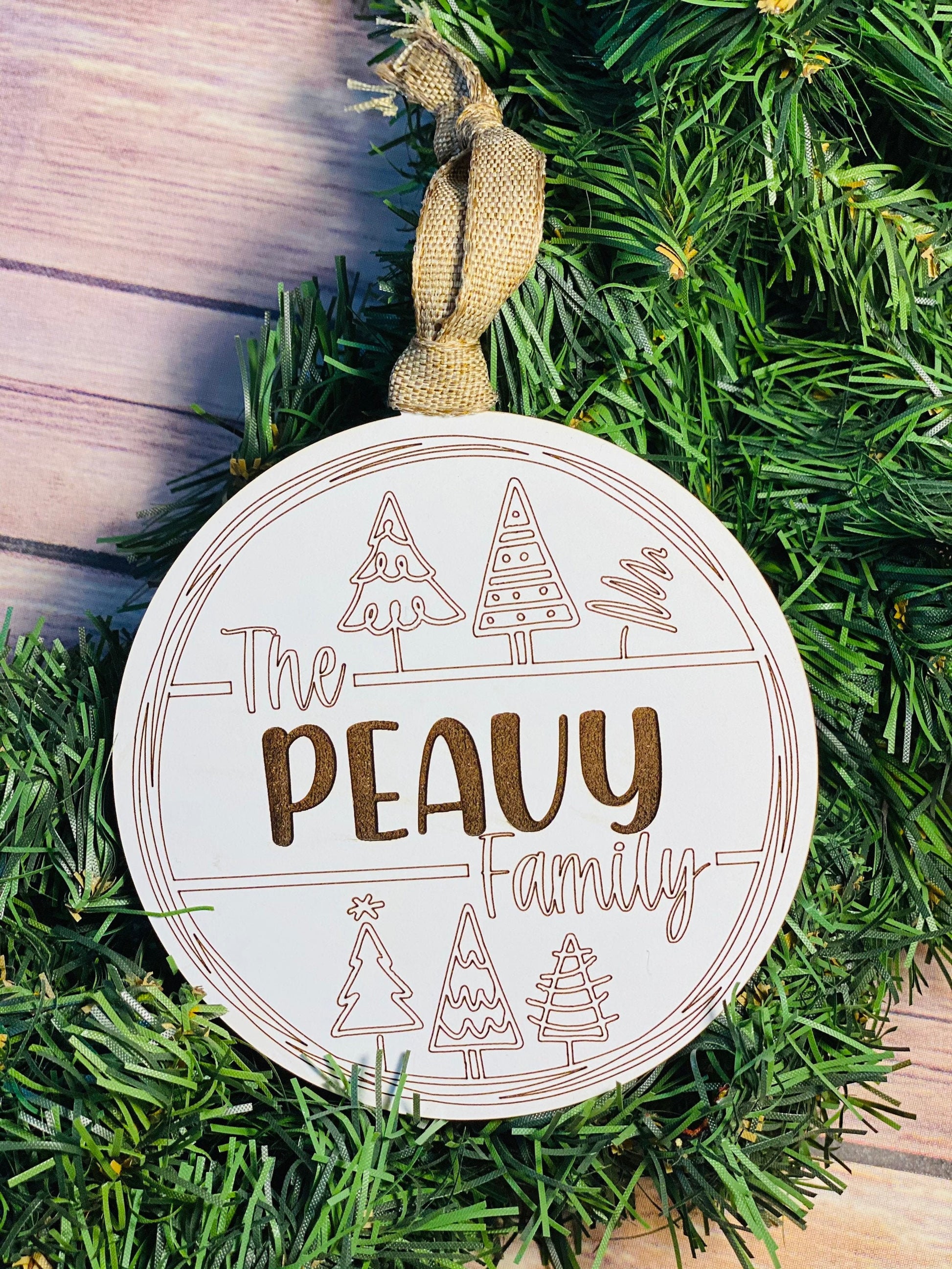 Personalized Christmas Ornament | Christmas Trees | Family Ornament