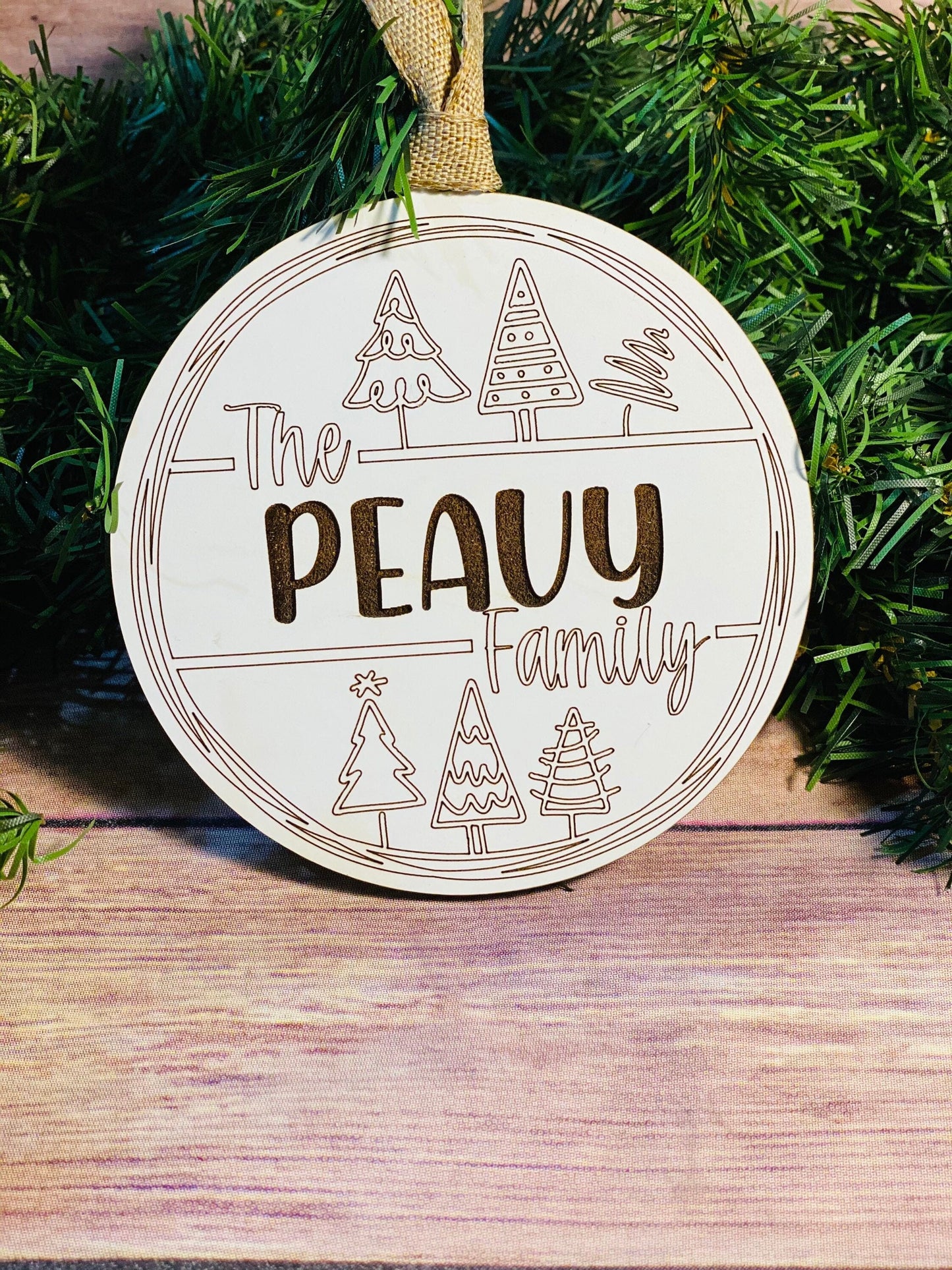 Personalized Christmas Ornament | Christmas Trees | Family Ornament