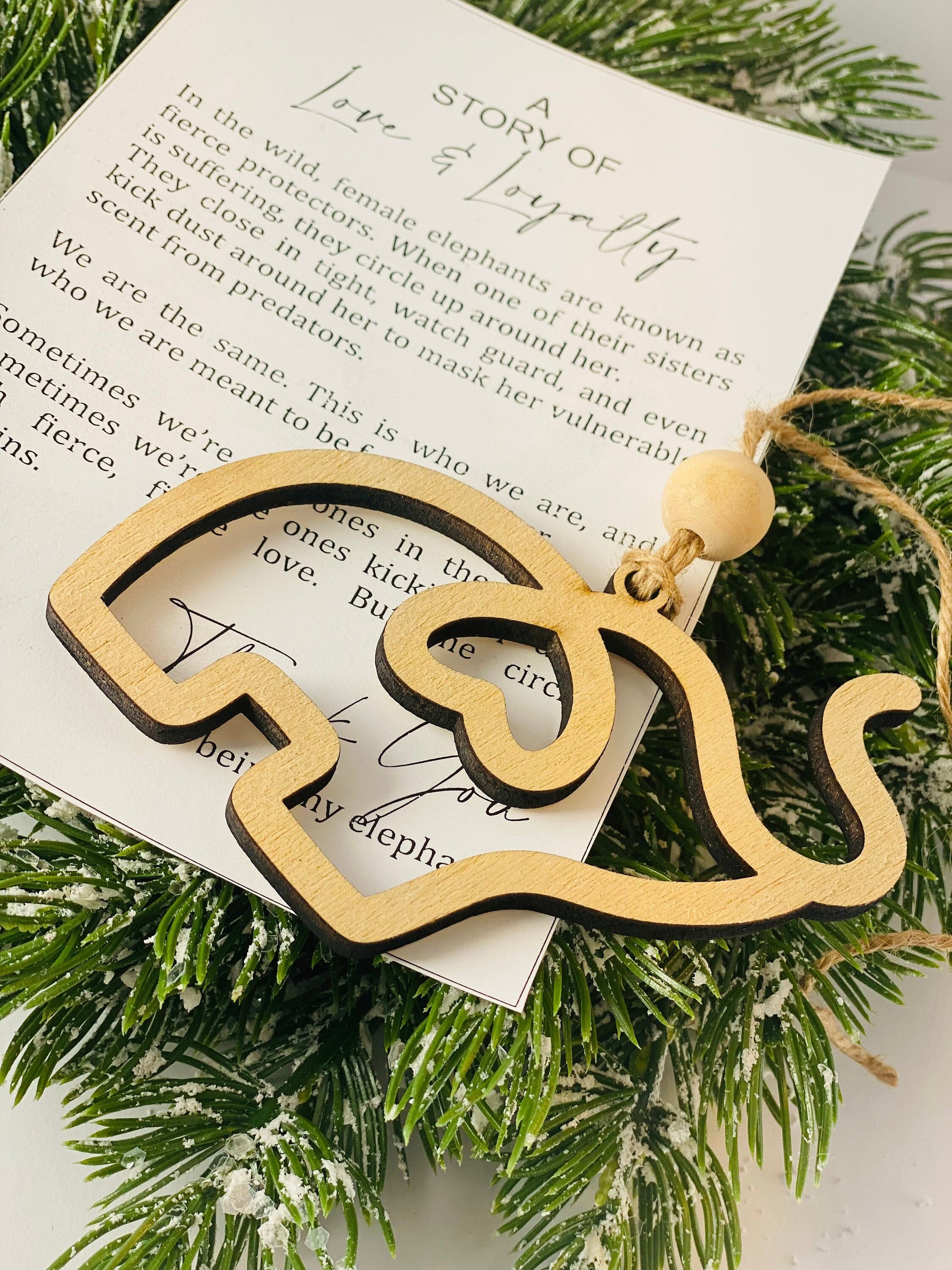 Elephant Friendship Ornament