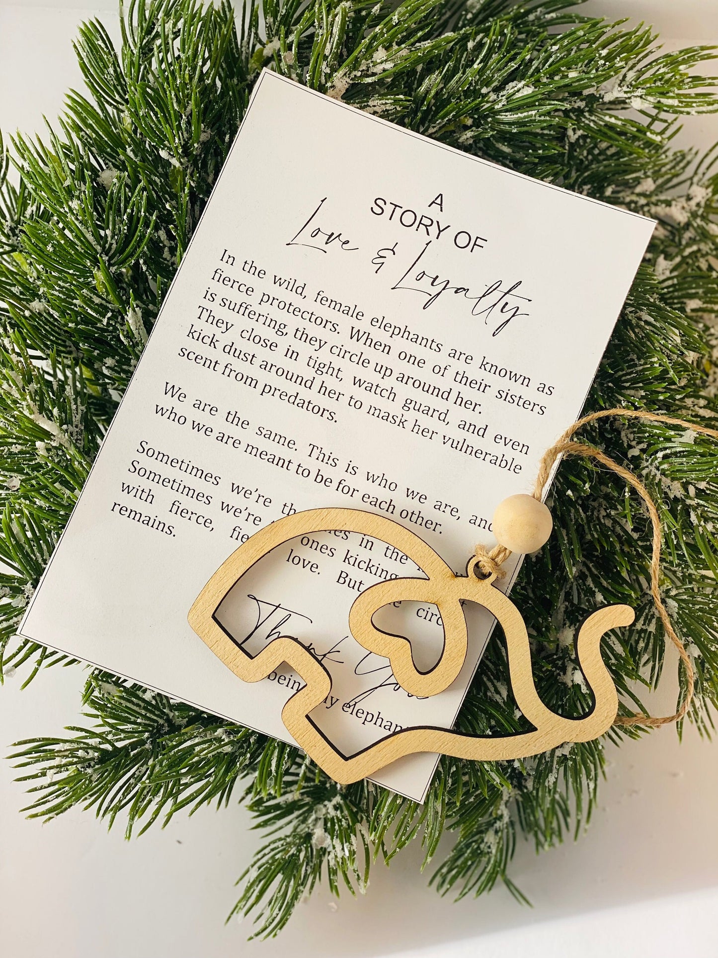 Elephant Friendship Ornament