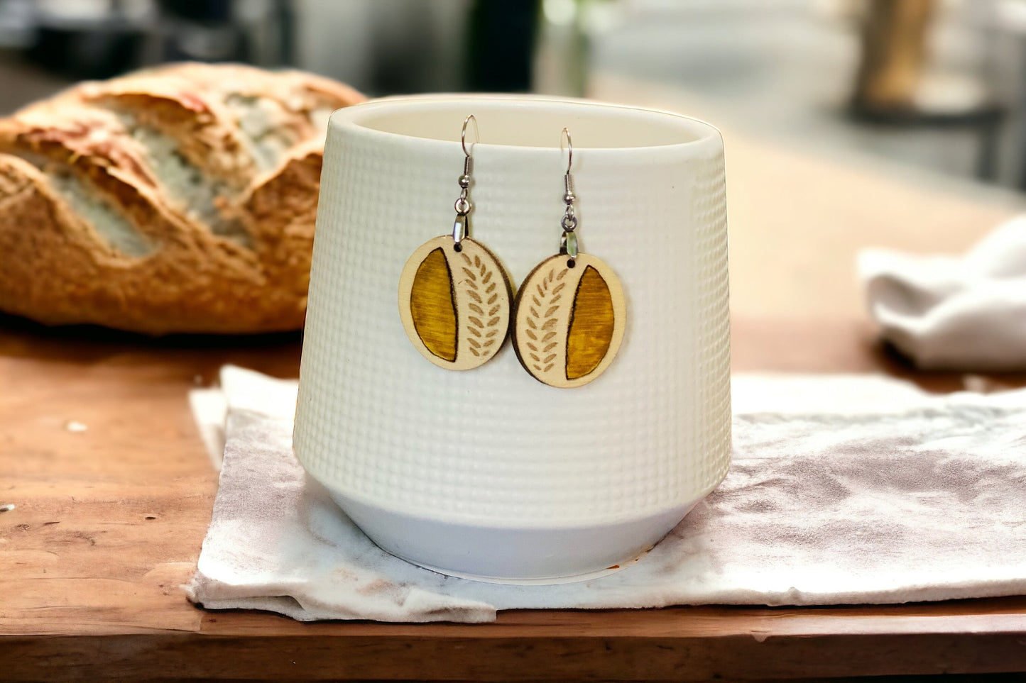 Sourdough earrings