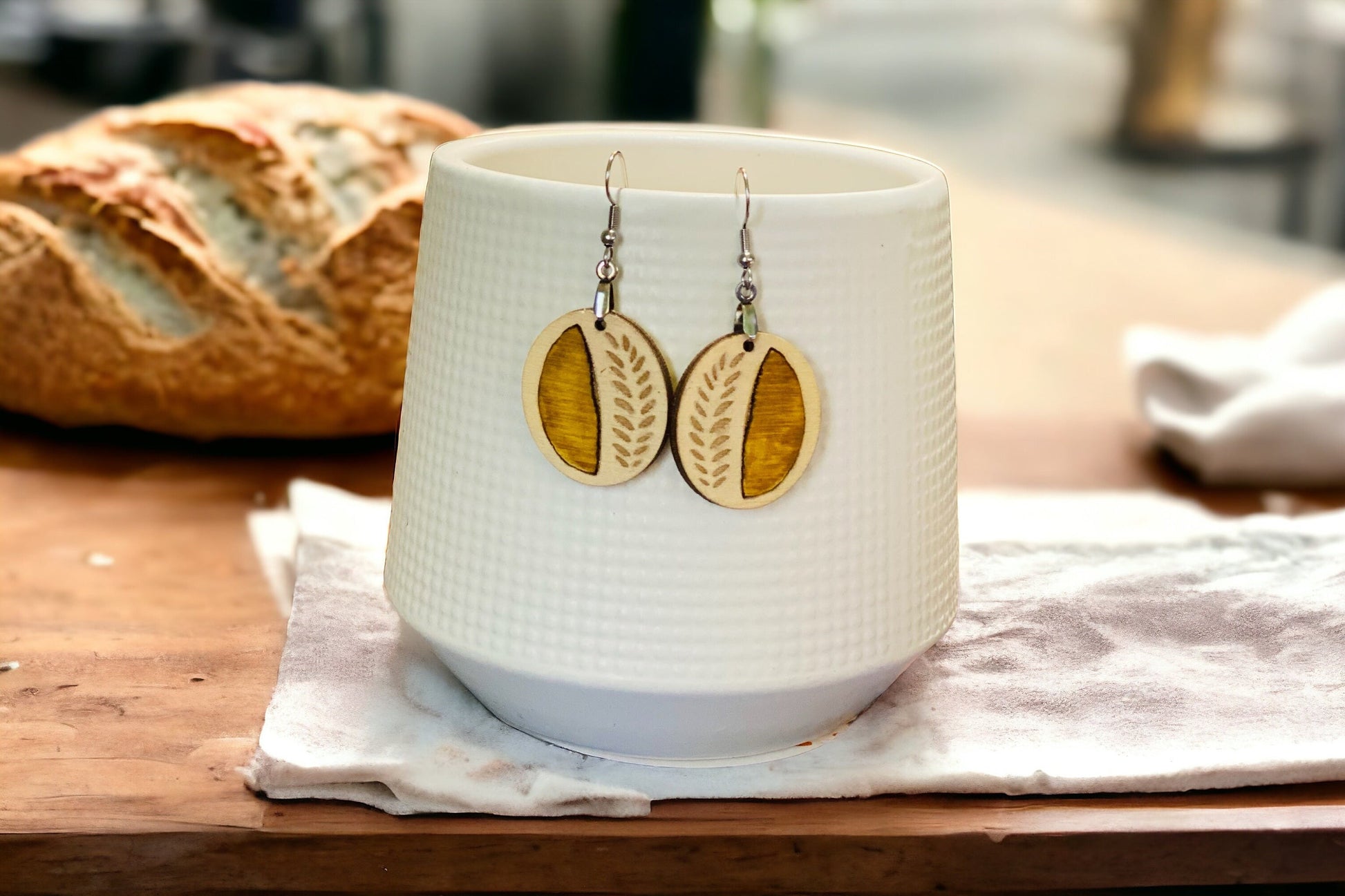 Sourdough earrings
