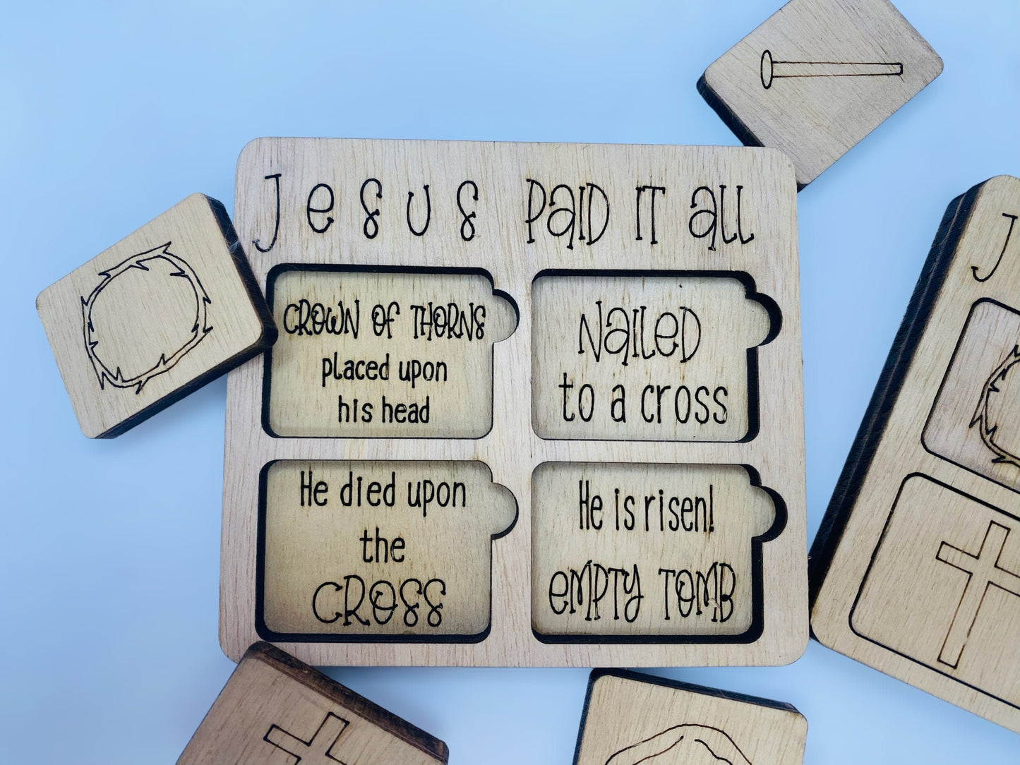 Jesus Paid it All Puzzle. Easter Gift
