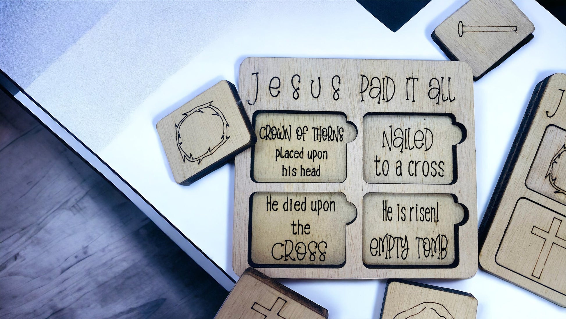 Jesus Paid it All Puzzle. Easter Gift